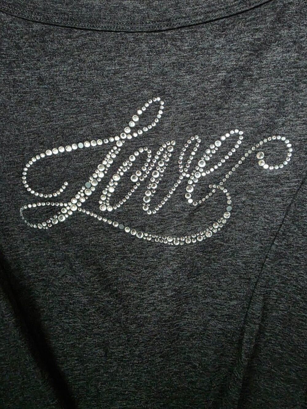 Victoria's Secret Bedazzled "Love" Long-Sleeve Lounge/Sleep Shirt - Picture 6 of 12